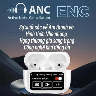 Tai nghe thông minh A9 PRO có màn hình cảm ứng LED, Đặt giấy dán tường màn hình khóa, chức năng ANC / ENC, chống thấm nước iPX5, Tìm kiếm headpho