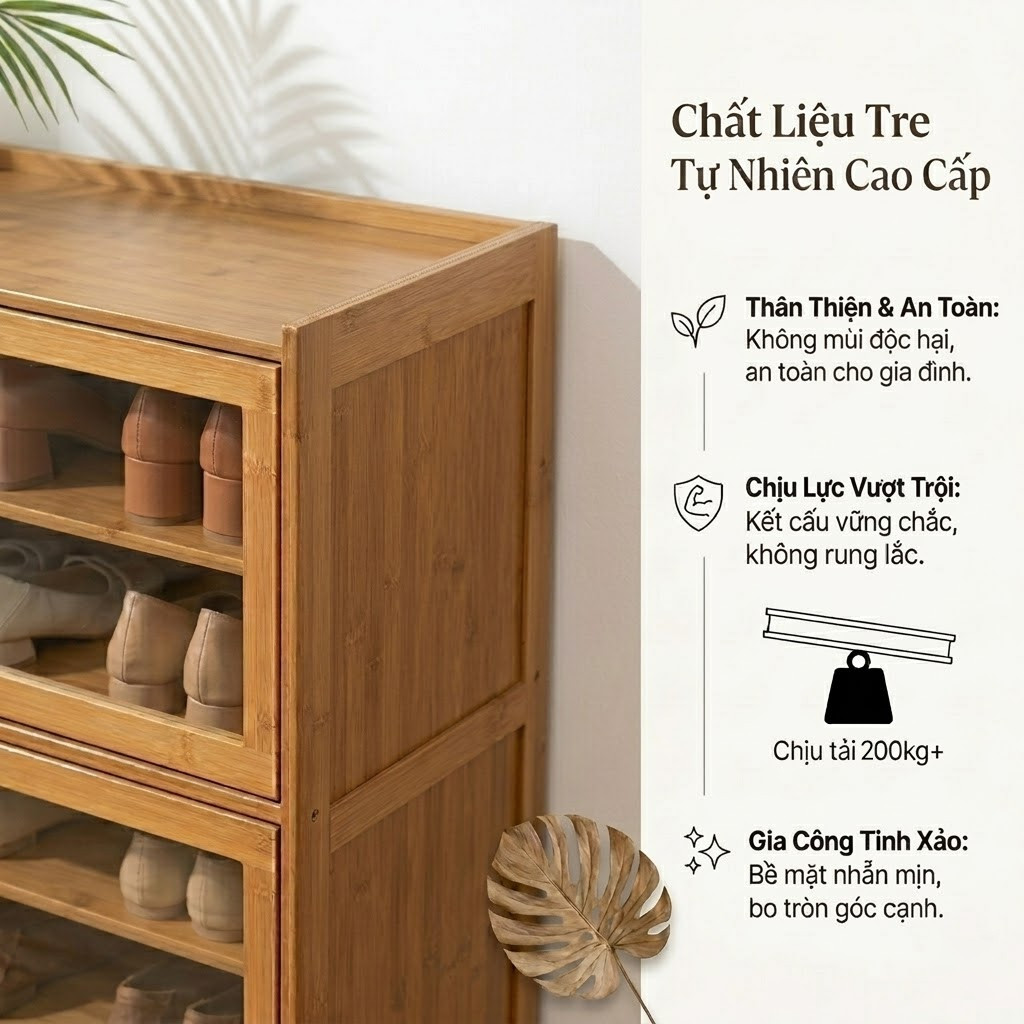 Tủ Giày 6 Ngăn Bằng Acrylic Dung Lượng Lớn Đựng Được Nhiều Giày Cho Cặp Đôi Hoặc Nhóm Bạn Ở Chung