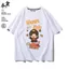 Quần Áo Monchhichi Áo Thun Ngắn Tay Phong Cách Nhật Bản cho Thanh Niên Mùa Hè