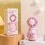 Dễ Thương Dễ Thương Cầm Tay Nhỏ Sạc USB Mini Di Động Quạt Ba Tốc Độ Dễ Thương Thú Cưng Tròn Dundun Quạt Điện IEF8