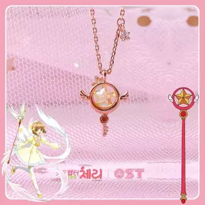 Đa dạng Sakura Cô Gái Ma Thuật Sakura Vòng Cổ Niêm Phong Cây Đũa Phép Ngôi Sao Phù Hợp Với Xương Đòn Dây Chuyền 2023 Vòng Cổ
