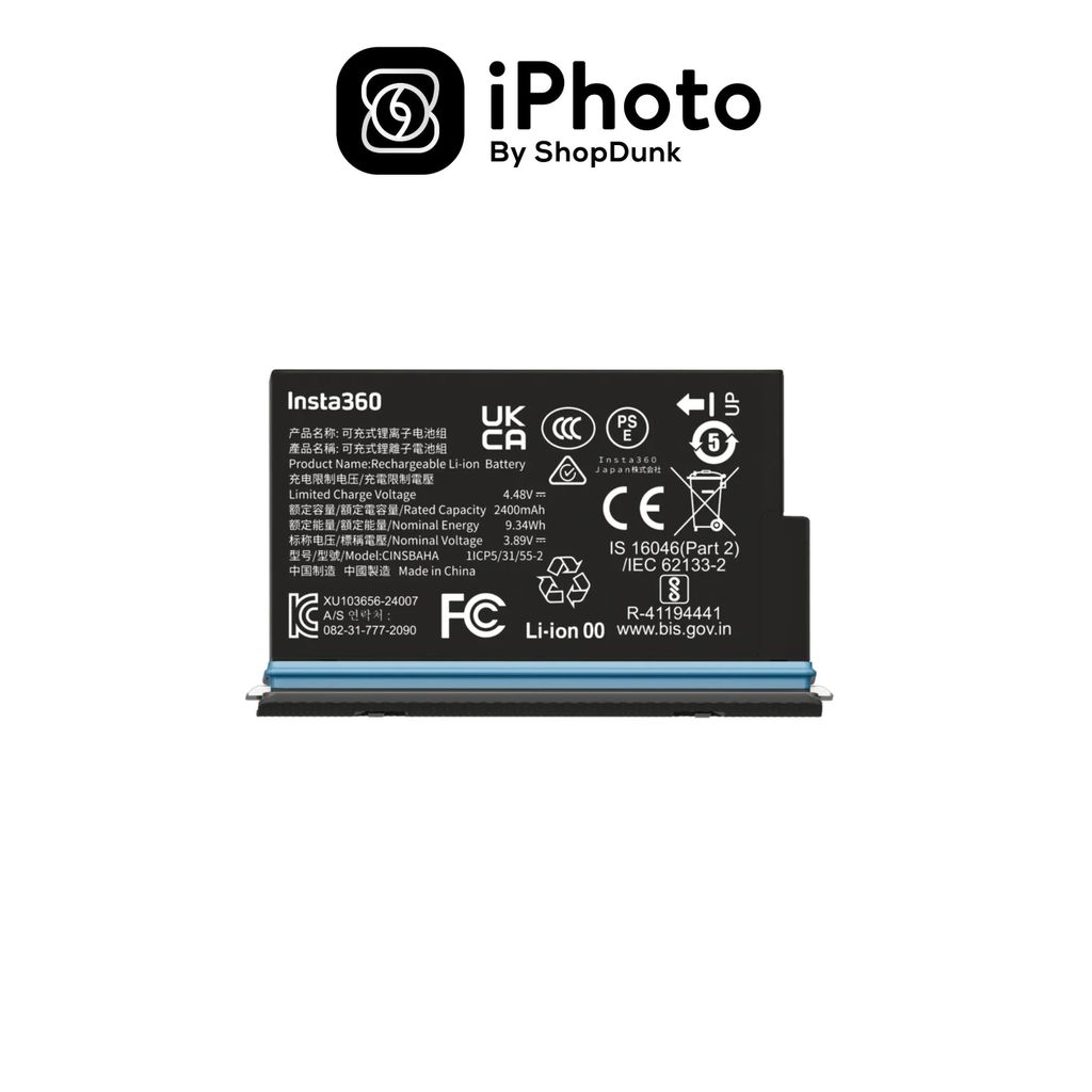 Insta360 X5 Battery - Pin Insta360 X5 Battery 2400mAh (Bao gồm Hộp đựng)
