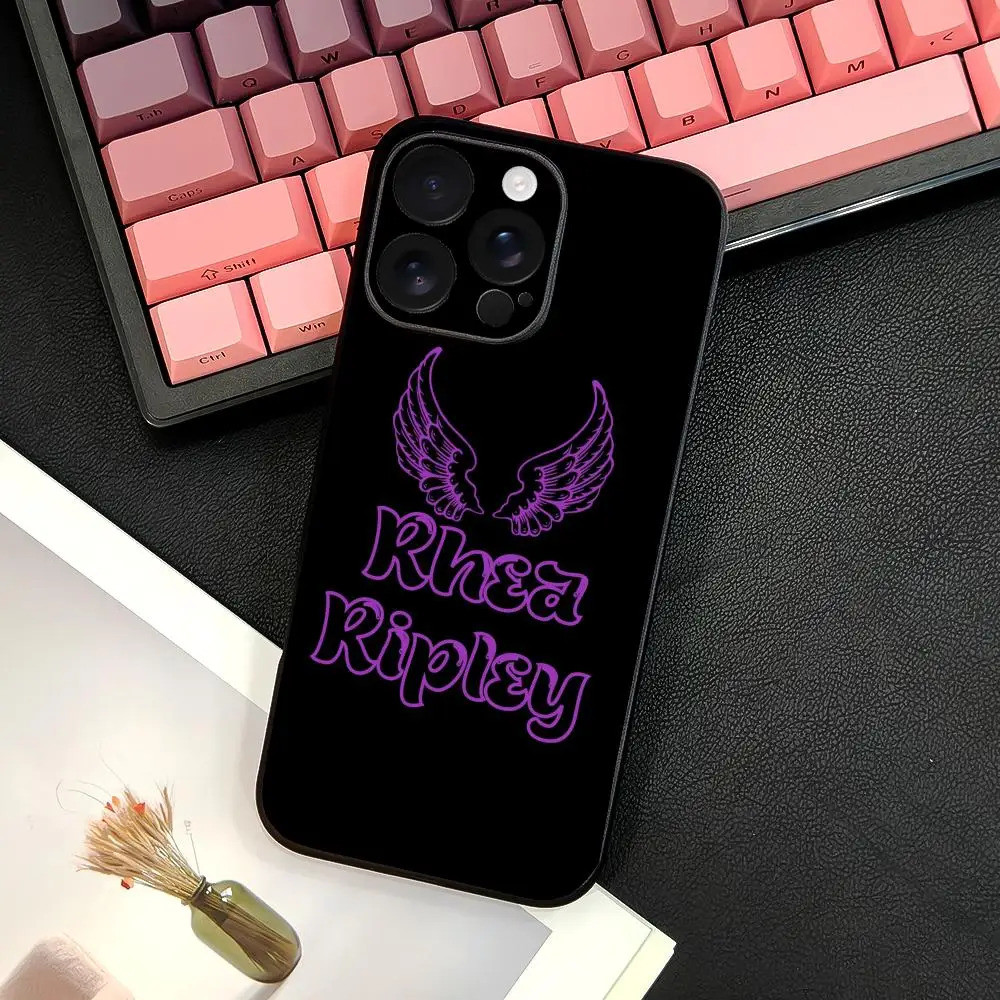 TP-1 Hot R-Rhea Ripley Ốp Lưng Điện Thoại IPhone 17 16 15 14 13 12 11 Pro Max Plus Mini Đen Mờ Vỏ Mềm Funda