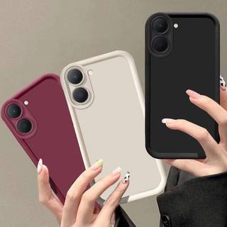 Ốp điện thoại bảo vệ màu trơn đơn giản cho Xiaomi Poco X8 Pro Max Làm dày mặt sau mềm chống sốc