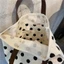 Túi xô SAMO, Túi xách thông thường dung tích lớn, Túi Tote đa năng thời trang Wave Point Polka Dot Sử dụng hàng ngày
