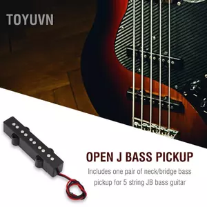 Toyuvn 2 Chiếc Bán Cầu Mở Cho Đàn Guitar Điện Jazz Bass JB 5 Dây