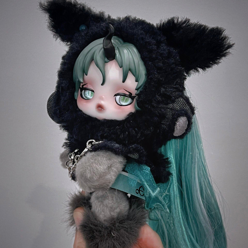 BH2 SKULLPANDA x My Little Pony Series Plushie Đồ chơi hợp thời trang dễ thương Vinyl Hộp mù sang trọng Túi búp bê Charm HB2