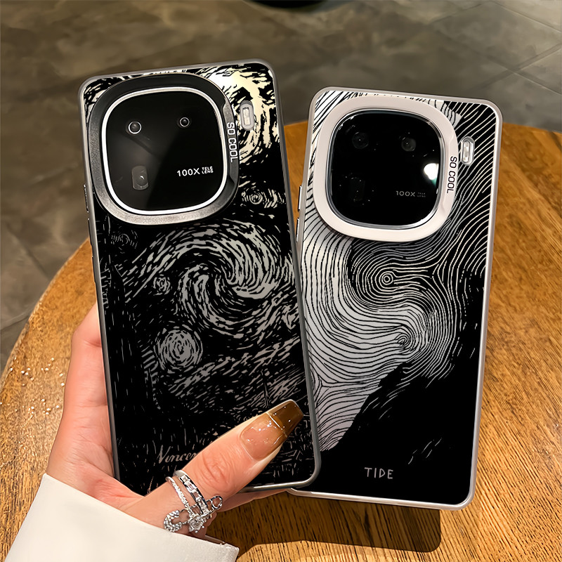 Dành cho IQOO 15 Ultra / 15R / 13 / 12 / Z11 Turbo / Z10 Turbo + “Wave Tide ” Vỏ điện thoại chống sốc in hình / IQOO Neo 11 / Neo 10 Z9 Turbo Z9 Z10X Neo 9 Pro Ốp lưng cứng IQOO