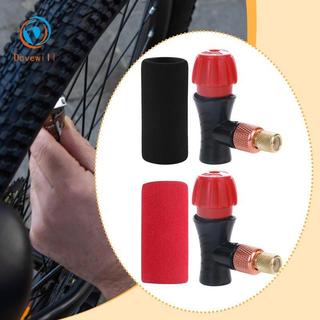 Bơm lốp xe đạp Dovewill CO2, Đầu bơm nhỏ gọn, Bộ chuyển đổi van, Núm điều khiển không khí, Hợp kim nhôm, để đi bộ, Xưởng, Đi xe thành phố và thể thao giải trí