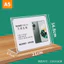 Acrylic Mạnh Từ Bàn Ký Hiệu Hiển Thị Đứng Chữ L Thẻ Bàn A5 Bevel Thẻ Bàn A6 Giá Thẻ Thẻ Giá Thẻ Bàn QELD