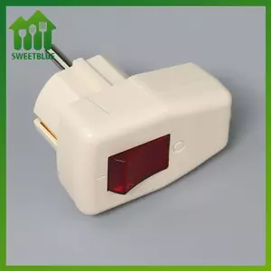 SWEET Đức 16A 250V Phích cắm nguồn EU có công tắc BẬT / TẮT màu đỏ Có thể điều chỉnh lại Loại E Đầu nối dây cho thiết bị n