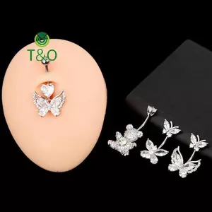 Nhẫn đeo bụng hình gấu dễ thương, xỏ lỗ rốn gợi cảm - Quà tặng độc đáo dành cho nữ