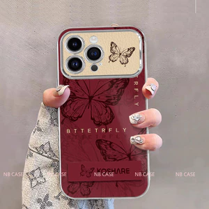 Ốp Gương Giá đỡ iPhone 16 15 14 13 12 11 Pro Max 7 8 Plus XR XS Max Chống Rơi 3D Tạo Dây Đeo Mềm Cho XPDP6D114