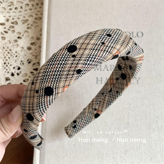 Băng Đô Phong Cách Retro Hàn Quốc Kẻ Sọc Chấm Bi - Thiết Kế Ngọt Ngào Dành Cho Phụ Kiện Tóc Nữ