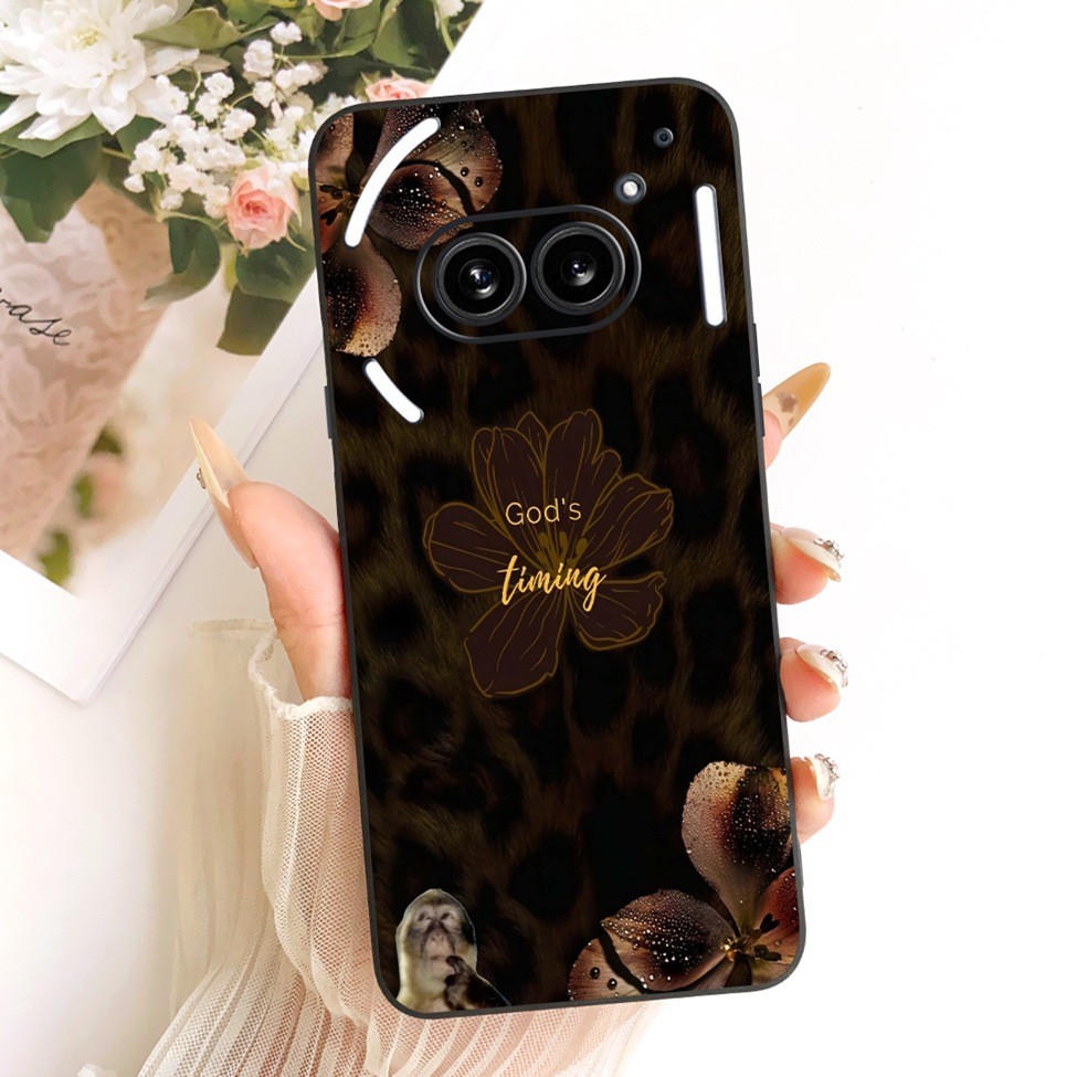 Cover Nothing Phone 2A Case A142 Silicone Mèo Dễ Thương Thời Trang Bướm Sơn Ngộ nghĩnh Vỏ Không Có Điện Thoại (2a)
