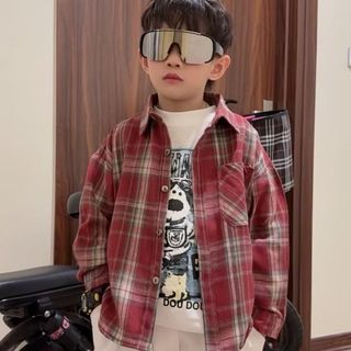 [DOU DOU KID] SM15M Sơ Mi Trẻ Em Chất Vải Mềm Size 14-48kg Áo Sơ Mi Hữu Cơ Trẻ Em