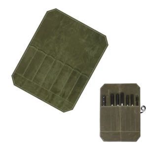 Treeling Heavy Duty Chefs Knive Storage Roll Bag Waxed Canvas Knive Case với 7 khe cắm cho Knive Dụng cụ nhà bếp Knive Pouch