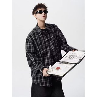 Áo sơ mi nam dài tay ESEA, thiết kế kẻ sọc cổ điển kiểu Mỹ, phong cách Unisex chất lượng cao