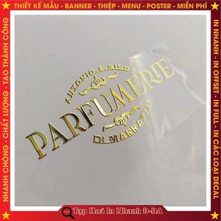 In Tem UV DTF  Nhũ Vàng Gold, Bạc Silver, Đỏ, 7 màu Hiệu ứng Hologram, Tem Nhũ Vàng Nổi 3D. Size 1 tờ 28x40cm