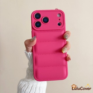 Ốp Lưng Mùa Đông Dễ Thương Cho Redmi Note 14 13 Pro Plus Turbo 4 Pro + 5G 4G Vỏ Điện Thoại Hợp Thời Trang Đơn Giản Lông Tơ Puffy Down Áo Khoác Mềm Nhiều Màu Vỏ Năm Mới