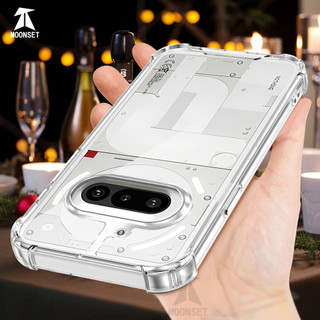 Không Có Gì Điện Thoại 3A Ốp Lưng Pha Lê Trong Suốt Cứng Chống Sốc 4Corner Vỏ Mỏng Chống Sốc