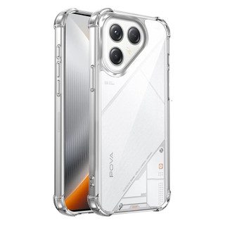 Dành cho Tecno POVA 7 4G / 5G / POVA 7 Ultra 5G Ốp điện thoại cứng pha lê trong suốt chống rơi 4 chiếc Vỏ mỏng chống sốc