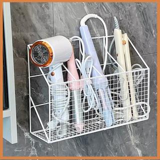 [savemoneyeveryday] Giá đỡ máy sấy tóc treo tường Giá đỡ sắt uốn Dụng cụ tạo kiểu tóc có móc kệ Giá đựng đồ đa chức năng [vn]