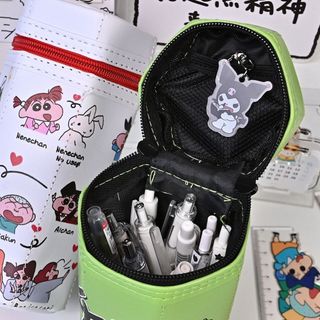 Crayon Shin-Chan Bút Hình Lục Giác Cá Sấu Hoạt Hình Túi Bảo Quản Sinh Viên Dung Tích Lớn Để Bàn Tổ Chức Văn Phòng Phẩm Hộp Đựng Bút Chì20251229