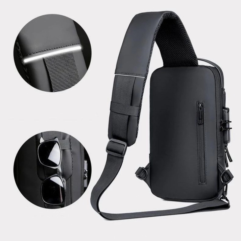 Túi Messenger Nam Cao Cấp Chống Nước - Nhiều Ngăn (iPad/Điện Thoại/Phụ Kiện), Khóa Chống Trộm, Vải Oxford Bền Bỉ