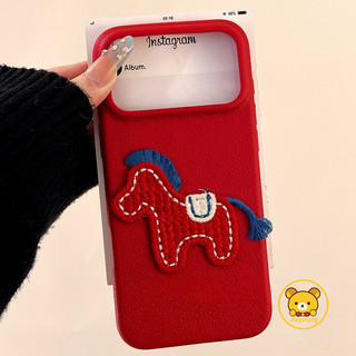 Ốp Điện Thoại Sang Trọng Pony Năm Mới Cho OPPO A6 GT Max A6i A5 Pro A3i Find X9 X8 X8S + Pro X7 X3 Lite 5G 4G Phim Hoạt Hình Ngựa Da PU Mềm Ốp Lưng Chống Sốc Dễ Thương