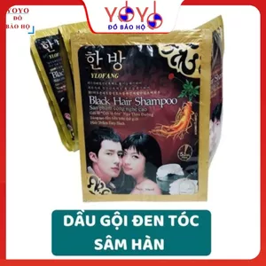 { SỈ 50 GÓI- SIÊU RẺ } Combo 50 Gói dầu gội nhuộm đen tóc Sâm Hàn yoyodobaoho, dầu gội đen tóc, nhuộm tóc đen