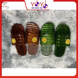 COMBO 5 ĐÔI ĐỦ SIZE Dép vip có hình Mặt CƯỜI đi trong nhà, dép đi trong văn phòng