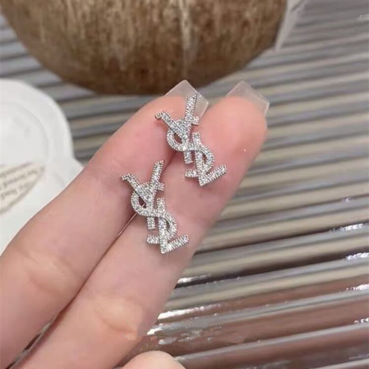 Đeo Bông Tai Kính Zircon Stud Micro Elegant với Bạc Plated S925 - Thiết kế đơn giản phù hợp mọi ngày