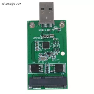 1Pc Mini USB 3.0 sang PCIE mSATA SSD gắn ngoài Thẻ chuyển đổi băng tải PCBA Đẹp