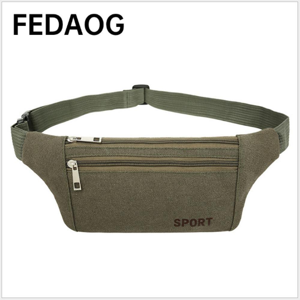 Túi chạy bộ FEDAOG, Gói vải Fanny nhiều túi, Đồng xu điện thoại Satchel