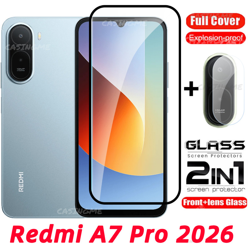Redmi A7 Pro 2026 Bảo Vệ Màn Hình Trong Suốt Full Cover Phim Cho RedmiA7Pro Redmi A7 RedmiA7 Pro A7Pro 4G 5G 2026 Kính Cường Lực Ống Kính Máy Ảnh