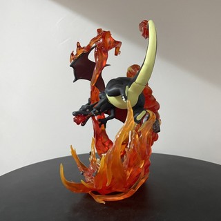 20cm Pokemon Pocket Monsters Battle Charizard Tỉ Lệ 1 / 20 PVC Hình
