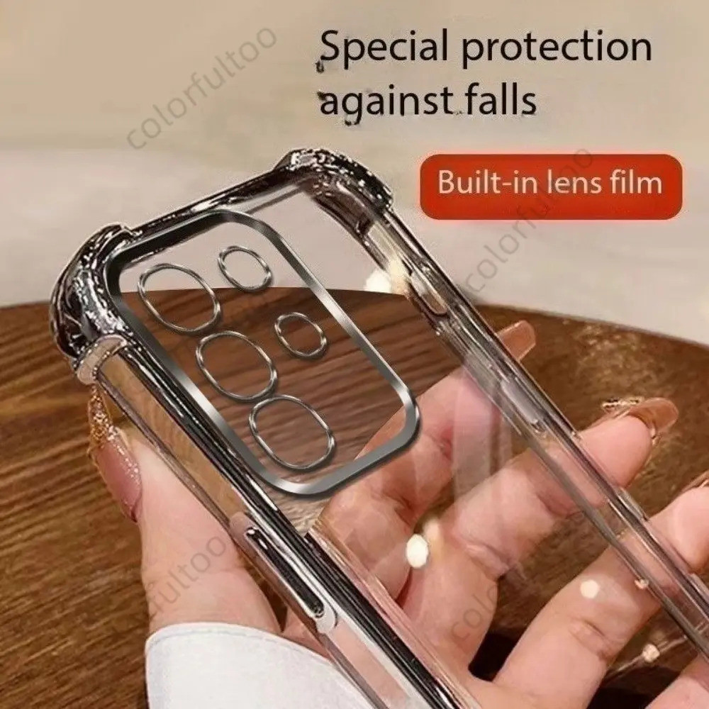 Ốp Màu Trong Suốt Cho Realme C85 5G, Cho Realme C85 Pro C 85Pro và RealmeC85 4G 5G, Ốp Điện Thoại TPU Trong Suốt Mạ Điện, Chống Sốc, Bảo Vệ Và Mềm Mại, Ốp Lưng