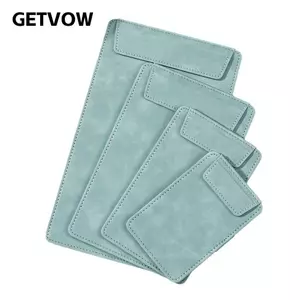 GETVOW 1 Thư Mục Tập Tin, Da PU Da Lộn Menu Đựng Rượu, Đa Năng A4 / A5 / A6 / A7 / B5 Có Bút Chèn Tài Liệu Kẹp Văn Phòng Trường Học