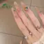 Springevenstar Mũi Nhọn Đáy Kim Cương Giả Trang Trí Móng Tay Nghệ Thuật 3D Đề Can Cho Móng Tay Giả Móng Tay DIY Phụ Kiện Springevenstar