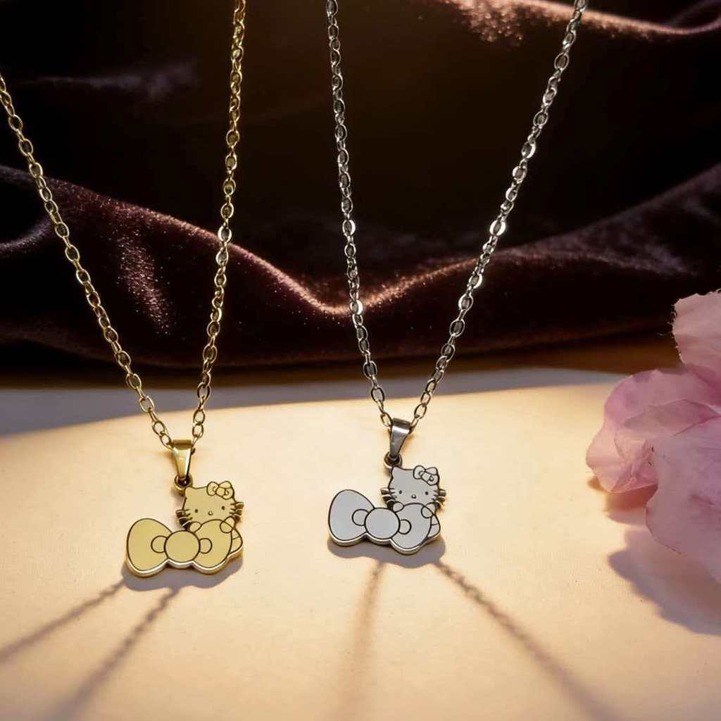 Nhật Bản Phim Hoạt Hình Hàn Quốc Dễ Thương KT Mèo Vòng Cổ Sáng Tạo Dễ Thương Vũ Khí Thiết Kế Trái Tim Cô Gái Hello Kitty Ngọt Ngào Vòng Cổ Bạn Gái Quà Tặng