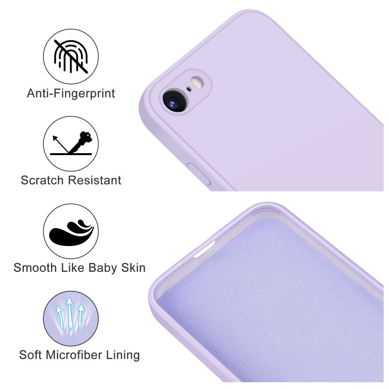 Ốp Lưng Silicon Mềm Cho iPhone 7 8 6 6s Plus SE 2020 2022 Ốp Điện Thoại Chống Sốc Siêu Mỏng Cho iPhone 7Plus 8Plus 6Plus 6sPlus Chất Lỏng Mềm TPU Bảo Vệ