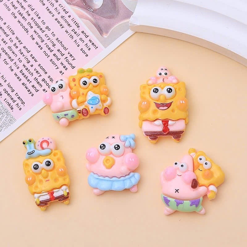 Set charm bọt biển mini cute- Set charm đục siêu cute hấp dẫn, hàng new trend 2026