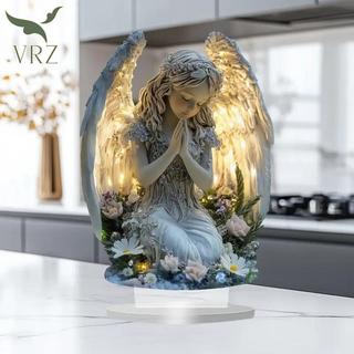 Tượng thiên thần cầu nguyện rạng rỡ VRZ - Trang trí máy tính để bàn êm dịu và ấm áp, Món quà hoàn hảo cho trang trí nhà, văn phòng hoặc quán cà phê của bạn HOT