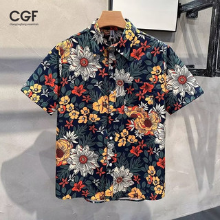 Áo Sơ Mi Nam Hawaii Hoa Tay Ngắn Nam Rời Áo Thường Ngày