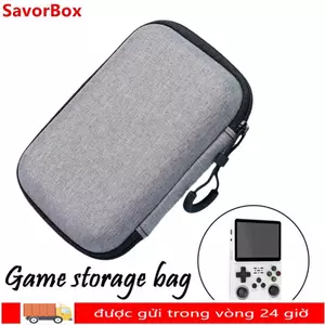 SAVORBOX 1 Chiếc Máy Chơi Game, Túi Bảo Quản Máy Chơi Game EVA Chống Trầy Xước, Túi Đựng Dây Kéo Di Động Cứng Bền Đẹp Túi Bảo Vệ Cho R36S / R35S