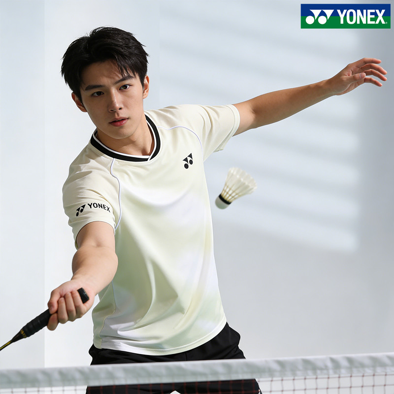 Áo sơ mi ngắn tay YONEX thoáng khí dành cho thể thao và luyện tập.