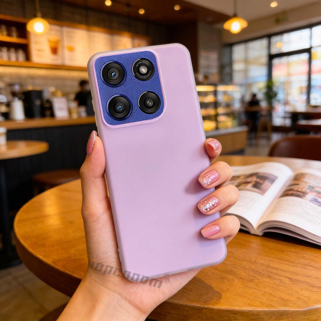 Ốp điện thoại silicon chống sốc màu kẹo Motorola Moto G9 Play G 2025 Power Stylus 2025 4G 5G — thiết kế hai lớp hợp thời trang có nhiều màu