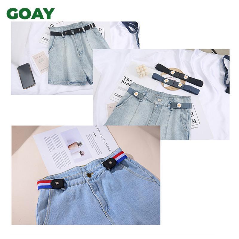 Thắt lưng GOAY không dây co giãn cho quần jeans, phù hợp nữ và nam