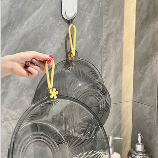 Chậu Rửa Mặt Trong Suốt Cao Cấp Có Quai Xách, Thau Nhựa Đa Năng Đựng Nước, Rửa Rau Củ, Tiện Lợi